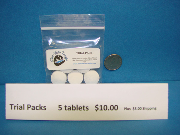 Clear Water Tabs- Trial Packet
